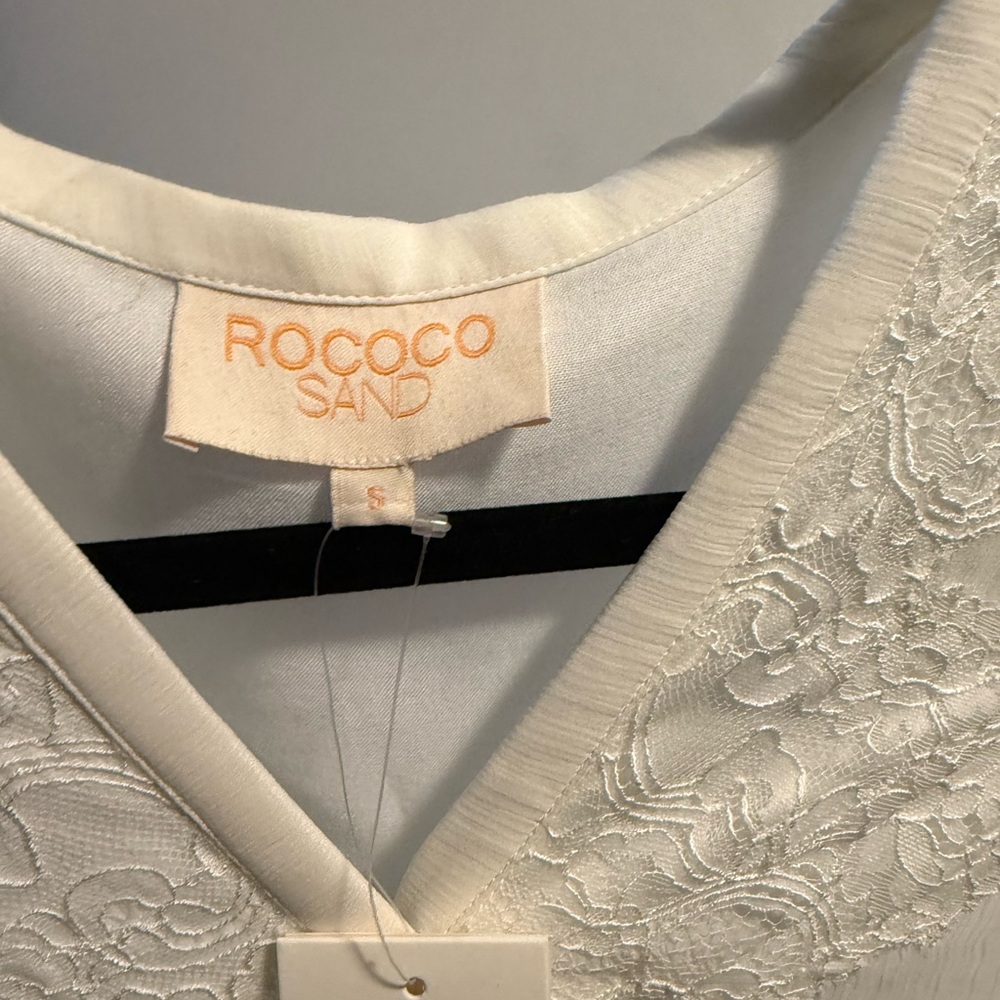 Rococo Sand Cream Long Sleeve Dress - Picture 5 of 5